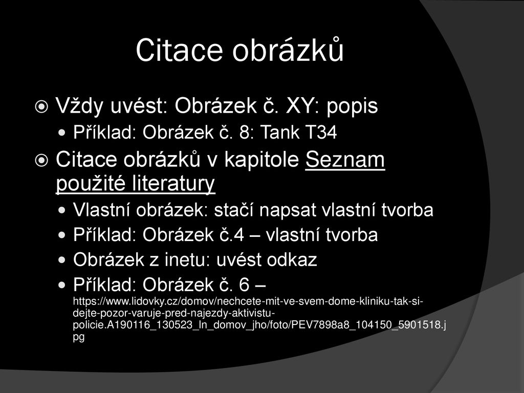 Citace A N Vod Jak Citovat Ppt St Hnout